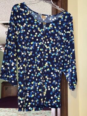 Colorful Polka Dot Blouse